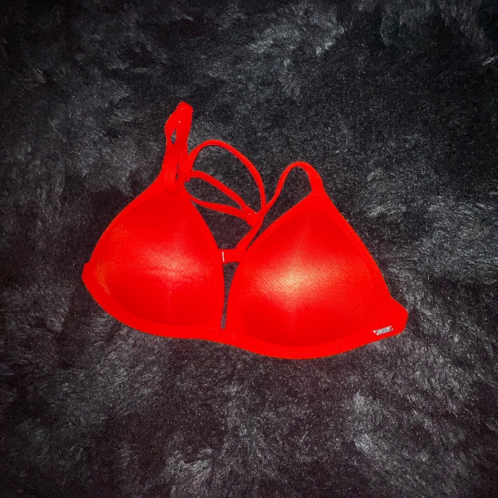 Victoria secret red bikini top♥️